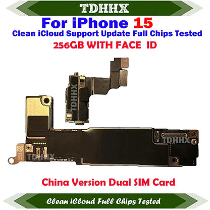 Motherboard Support iOS Update For iPhone 15 Pro Max / 15Pro Clean iCloud Logic Board Full Chips Working China Version Dual Sim