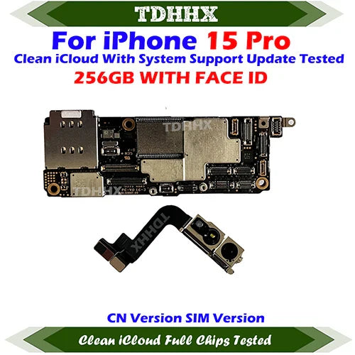 Motherboard Support iOS Update For iPhone 15 Pro Max / 15Pro Clean iCloud Logic Board Full Chips Working China Version Dual Sim