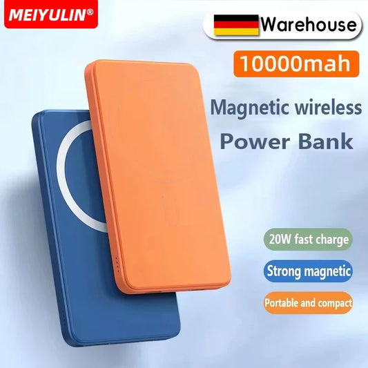 10000mAh Magnetic Power Bank Wireless Charger 15W Fast Charging Universal External Auxiliary Battery For IPhone 15 14 Pro Xiaomi